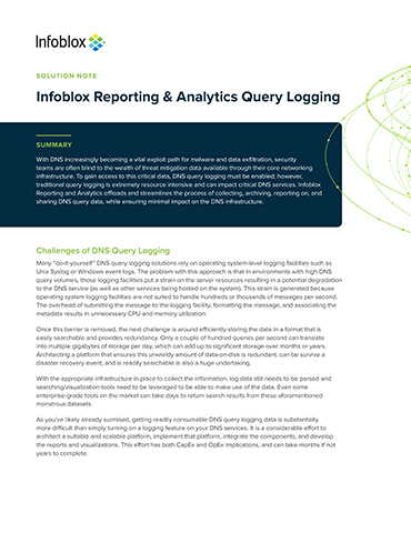 Infoblox Reporting And Analytics | Know Your Network | Infoblox